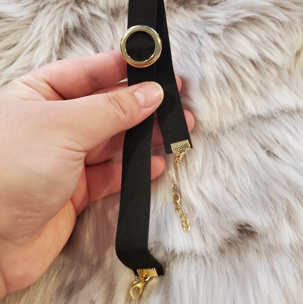 🖤Cute gold circle choker - Picture 2 of 2